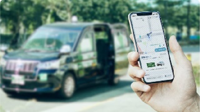 タクシーアプリへの対応